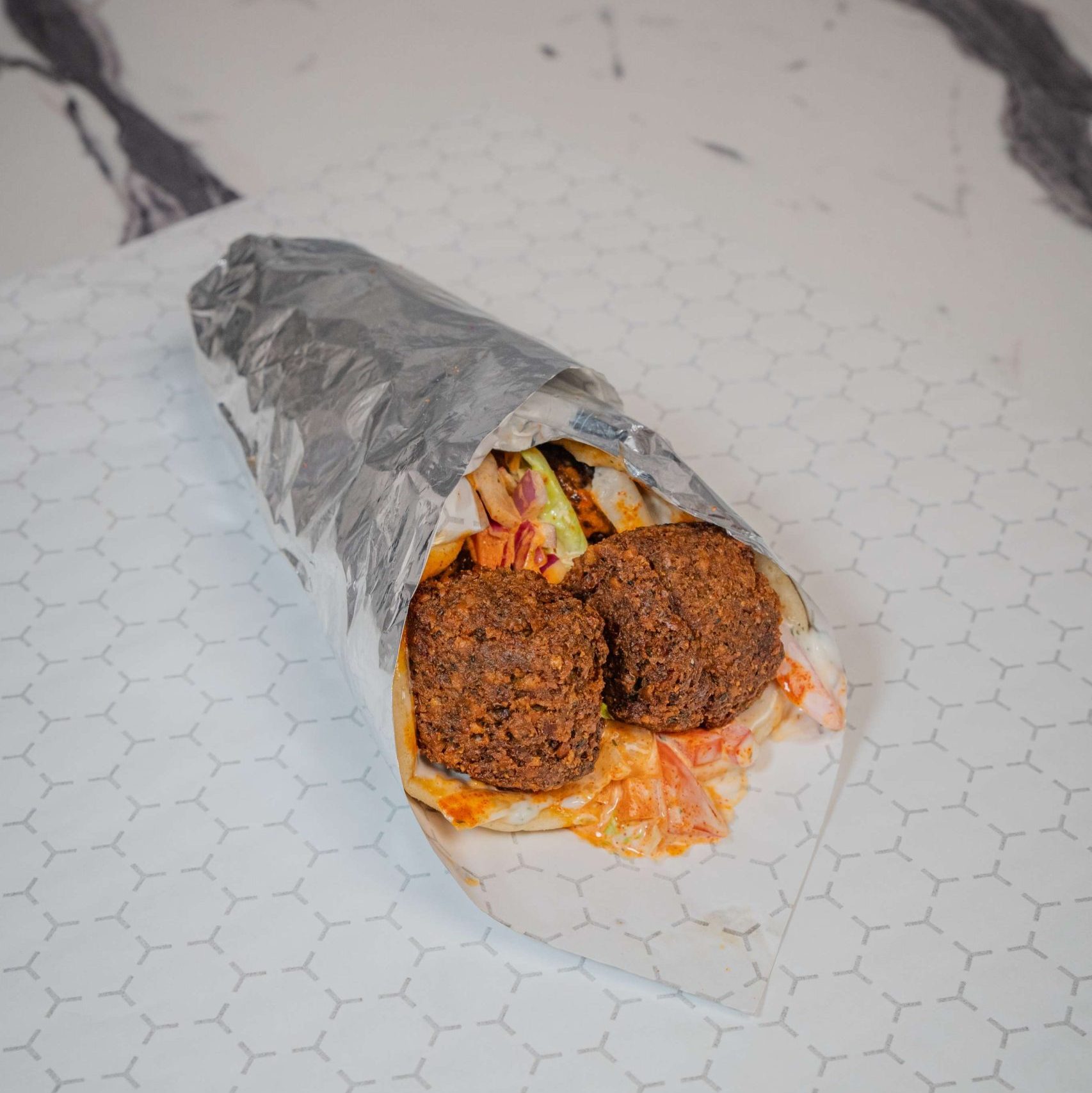falafel gyro wrap
